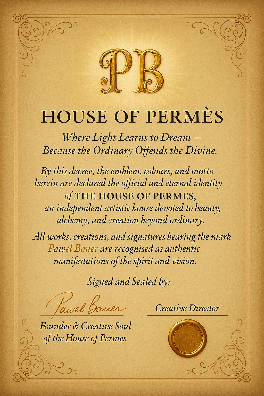 House of Permès Decree